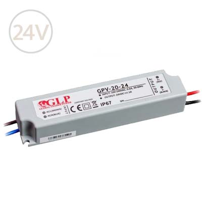 Vodeodolný napájací zdroj pre LED pásy 24V / 24W / IP67