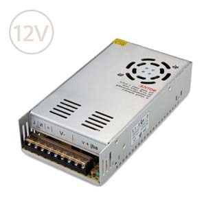 Prachuvzdorný napájací zdroj pre LED pásy 12V / 400W / IP20