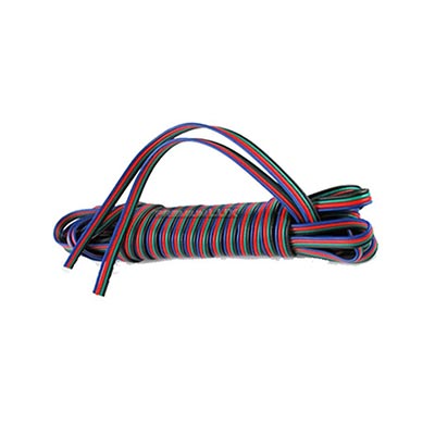 Kábel 4-žilový 4x0.5mm2 pre napájanie RGB LED pásov 1m