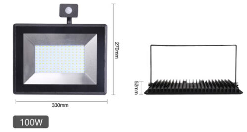 PREMIUM LED reflektor so senzorom 100W, 10000lm