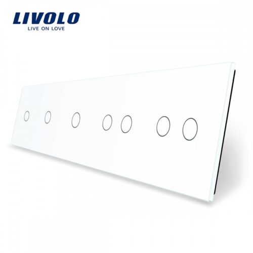 LIVOLO VL-C7-3C1/2C2-11 päťnásobný rám – Biely