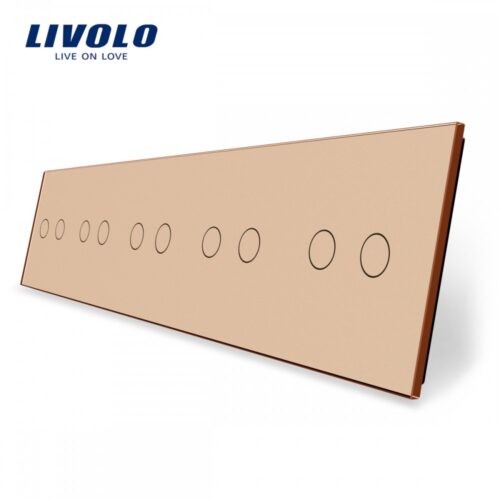 LIVOLO VL-C7-5C2-13 päťnásobný rámik - Zlatý