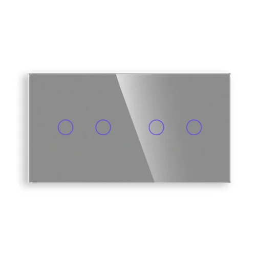 Dvojitý sklenený rám C2/C2-005 - Strieborný