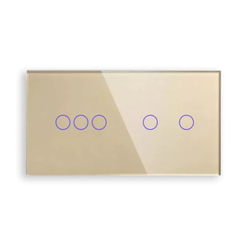Dvojitý sklenený panel C3/C2-005 - Zlatý