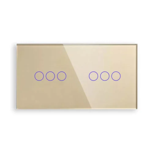 Dvojitý sklenený panel C3/C3-005 - Zlatý