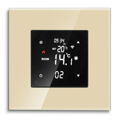 WiFi digitálny termostat - zlatý