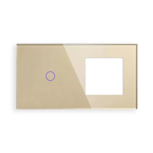 Dvojitý sklenený rám C1/SR-005 - Zlatý