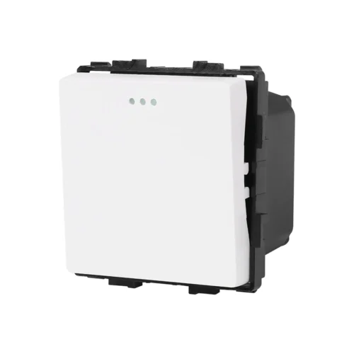 Mechanický sklenený vypínač Revolo č.1 - Biely