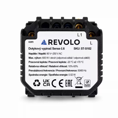 Revolo dotykový schodiskový vypínač Sense č.6 - Modul – Obrázok 2