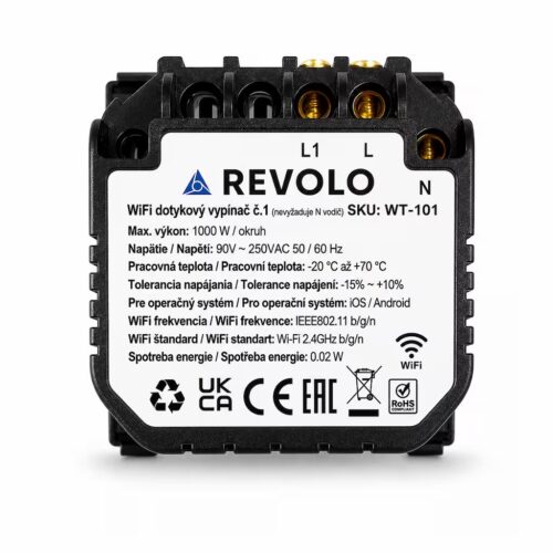 Revolo WiFi dotykový vypínač č.1 - Modul – Obrázok 2