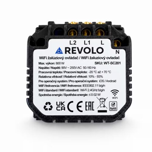 Revolo WiFi žalúziový ovládač - Modul – Obrázok 2