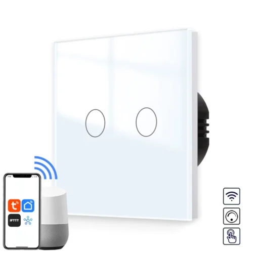 Revolo WiFi + Bluetooth dotykový stmievač č.5 - Biely