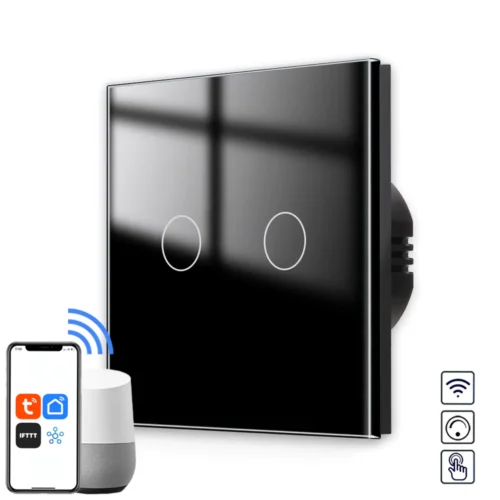 Revolo WiFi + Bluetooth dotykový stmievač č.5 - Čierny