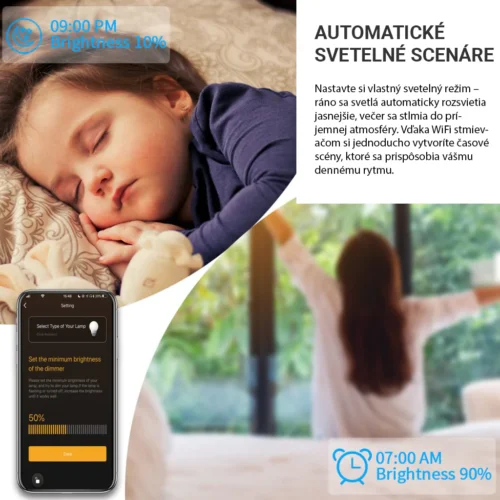 Revolo WiFi + Bluetooth dotykový stmievač č.5 - Čierny - Image 4