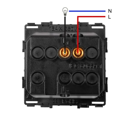 Schéma zapojenia mechanického vypínača č.1