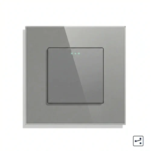 Revolo mechanický schodiskový vypínač č.6/č.7 - Sivý