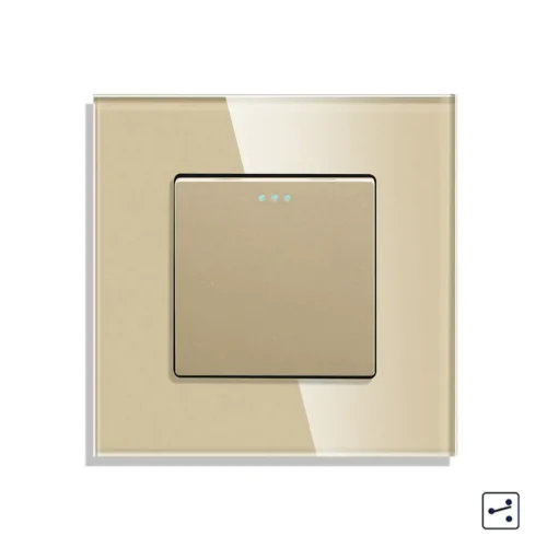 Revolo mechanický schodiskový vypínač č.6/č.7 - Zlatý