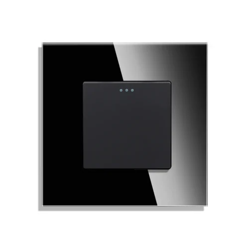 Revolo mechanický vypínač so skleneným rámom č.1 - Čierny