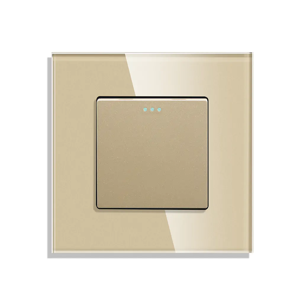 Mechanický sklenený vypínač Revolo č.1 - Zlatý Mechanický sklenený vypínač Revolo č.1 - Zlatý