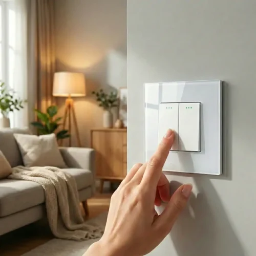 Revolo mechanický schodiskový vypínač č.5B - Biely – Obrázok 3