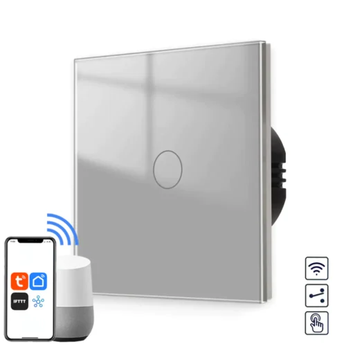 Revolo WiFi + Bluetooth podriadený schodiskový vypínač č.6 - Sivý