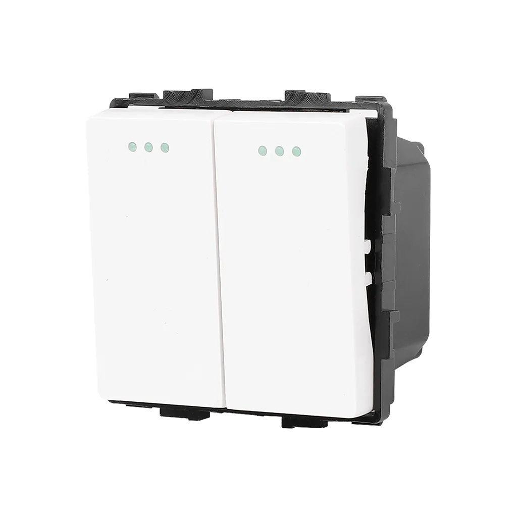 Sklenený mechanický vypínač Revolo č.5 - Biely Revolo mechanický vypínač č.5 - Biely modul