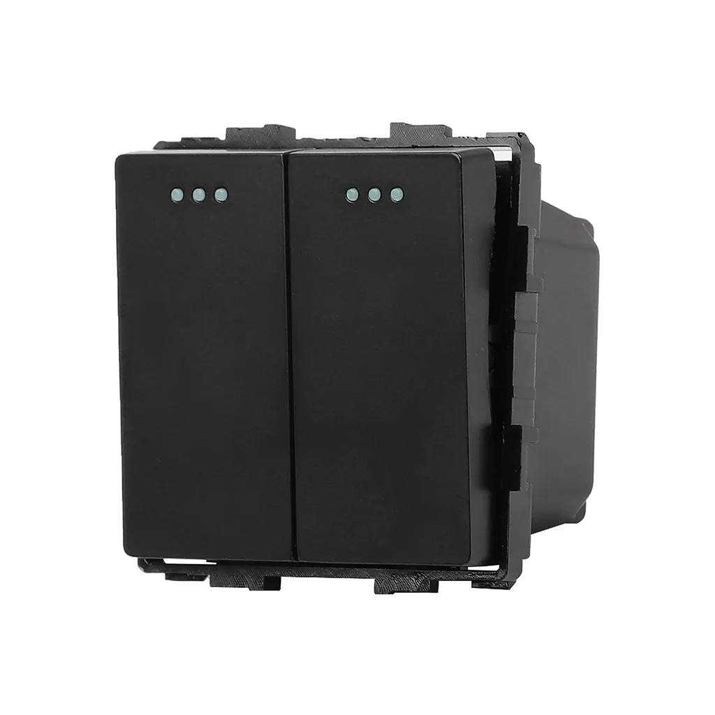 Sklenený mechanický vypínač Revolo č.5 - Čierny Revolo mechanický vypínač č.5 - Čierny modul