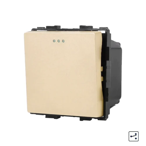 Revolo mechanický schodiskový vypínač č.6/č.7 - Zlatý modul